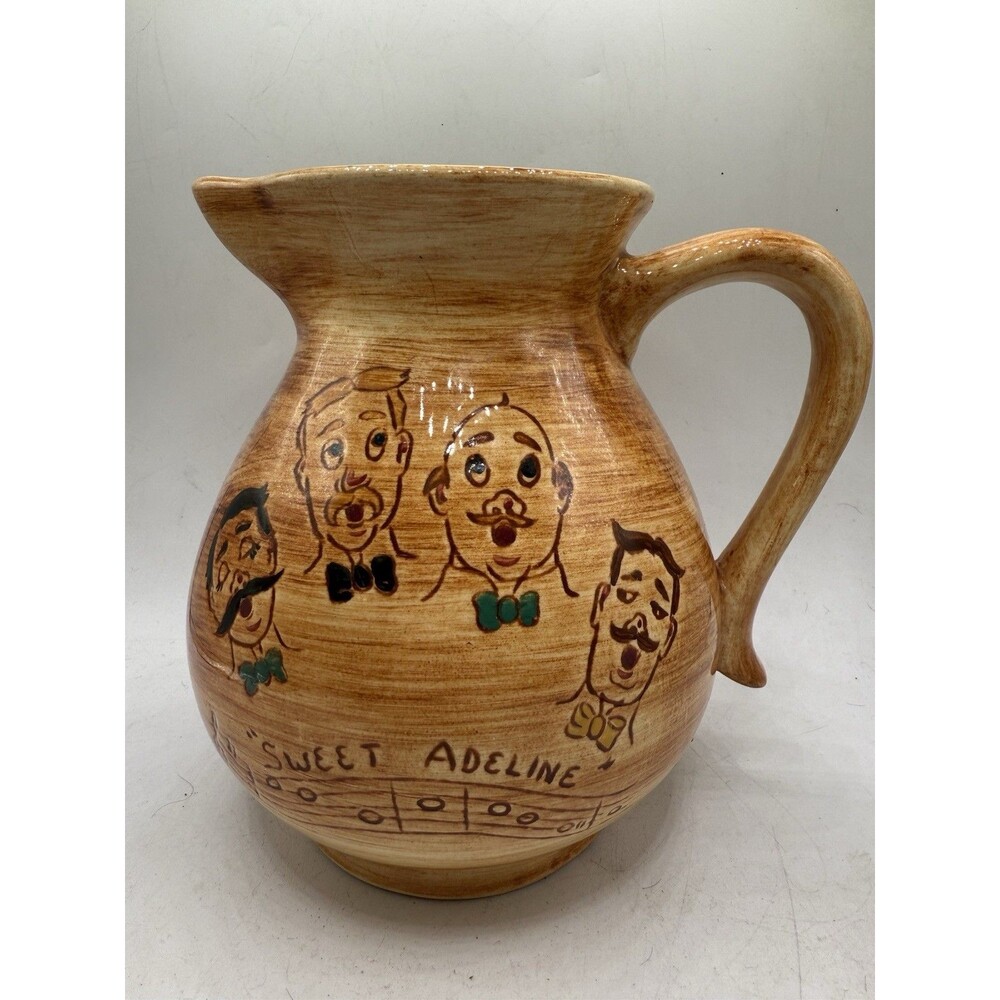 Vintage Pennsbury Pottery Sweet Adeline Ceramic Water Drinking Kitchen Pitcher